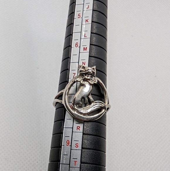 Vintage 925 Cat ring - Picture 4 of 5